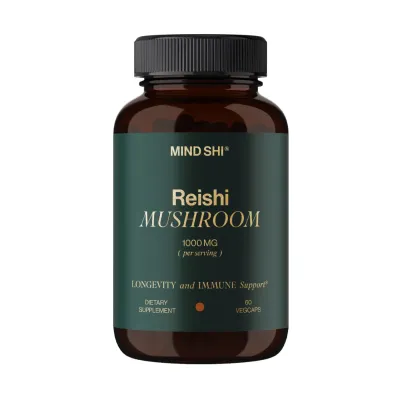 Рейші, Reishi Mushroom 1000 mg - 60 vegcaps