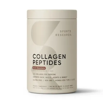 Колаген Sport Research (Peptides) — 640 г, темний шоколад, для суглобів і шкіри