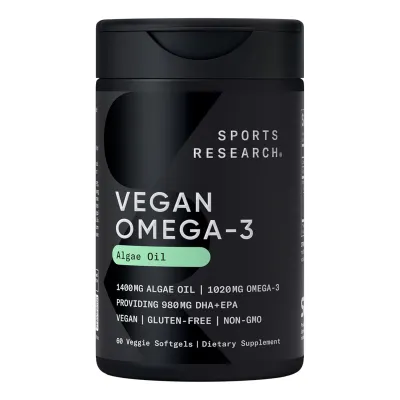 Веганська Омега-3, Vegan Omega-3 1400mg - 60 softgels