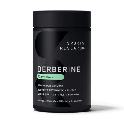 Берберин 500мг Sport Research (Berberine) — 60 веганських капсул