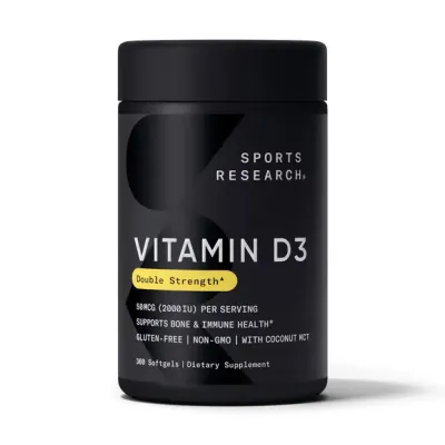 Вітамін D3, Vitamin D3 2000IU - 360 softgels