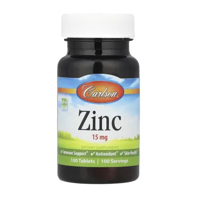 Цинк, Zinc 15mg - 100 tabs
