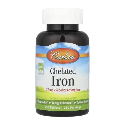 Хелатне залізо, Chelated Iron - 250 tabs