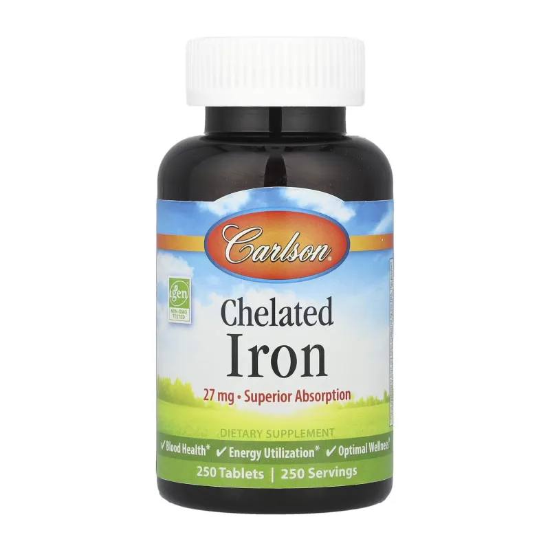 Хелатне залізо, Chelated Iron - 250 tabs
