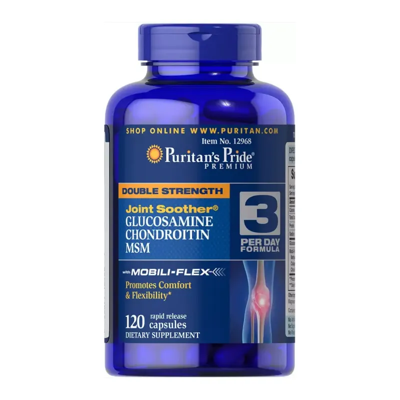 Double Strength Glucosamine, Chondroitin & MSM Joint Soother® - 120 caps