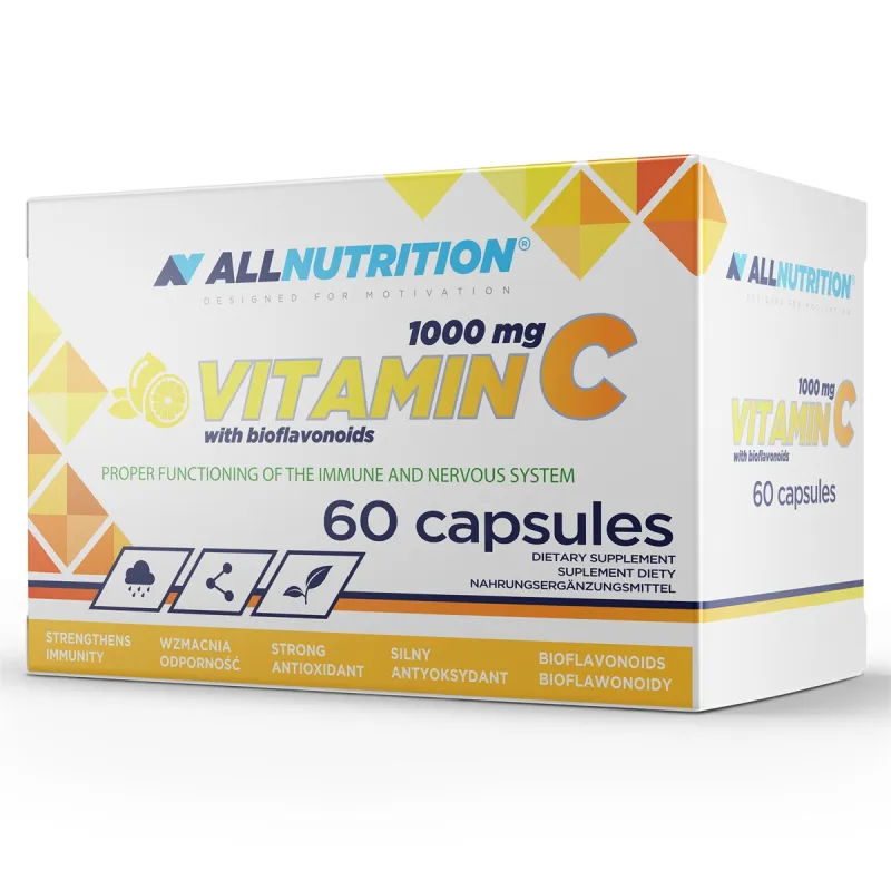 Вітамін С з біофлавоноїдами, Vitamin C 1000mg + Bioflaw - 60caps
