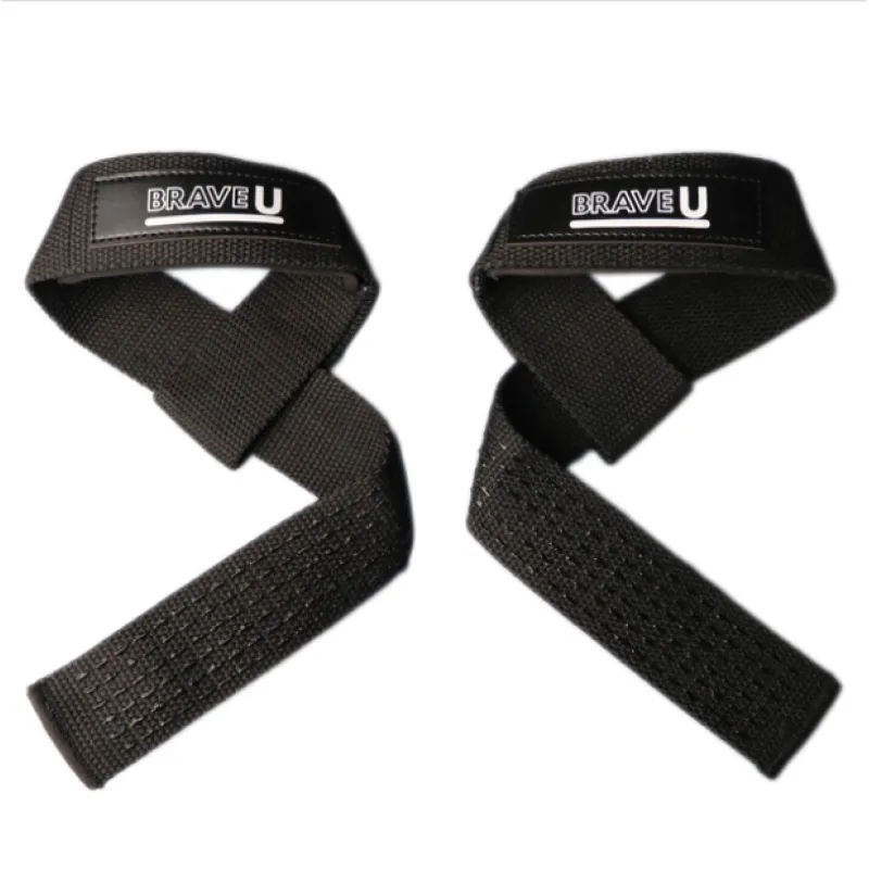 Атлетические лямки для тяги, Traction straps BU4002 - Black