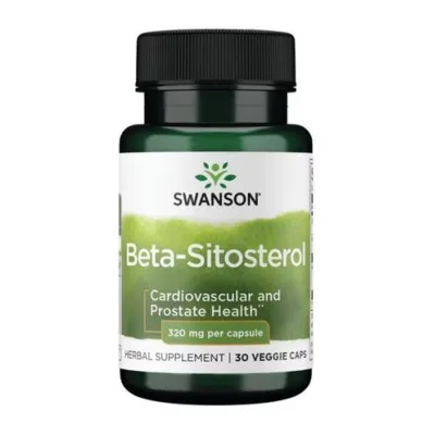 Рослинний фітостерин для простати та холестерину Бета-ситостерол 320 мг Swanson (Beta-Sitosterol) — 30 вегетаріанських капсул