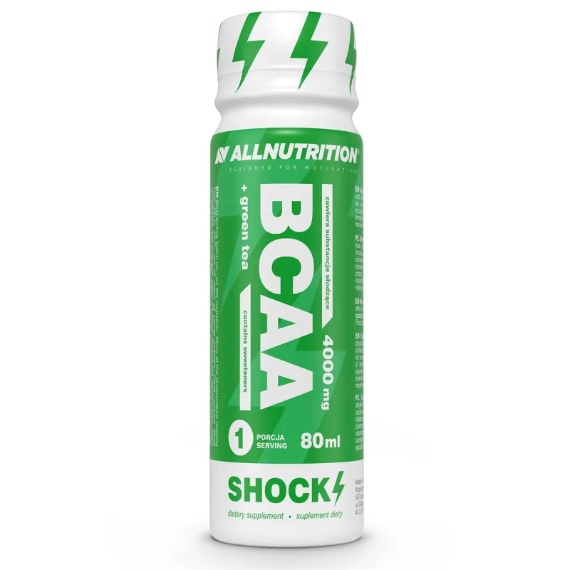 BCAA аминокислоты Allnutrition (Shock Shot) - 80 мл, green tea