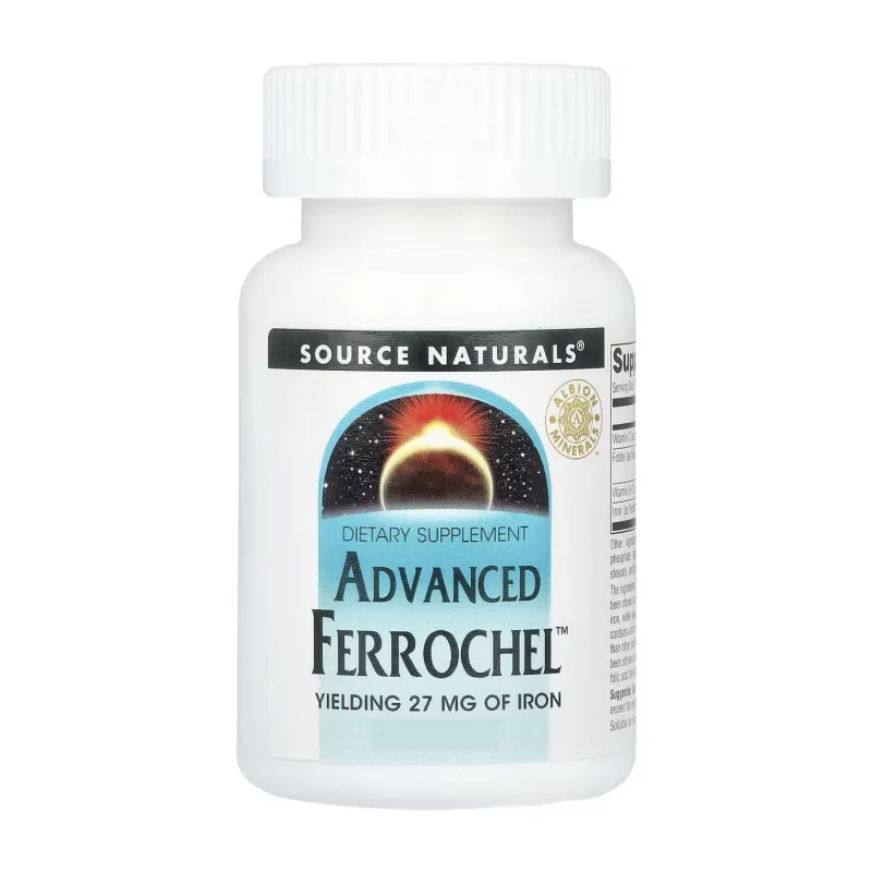 Железо с высоким уровнем усвоения, Advanced Ferrochel™ 27mg - 90 tabs