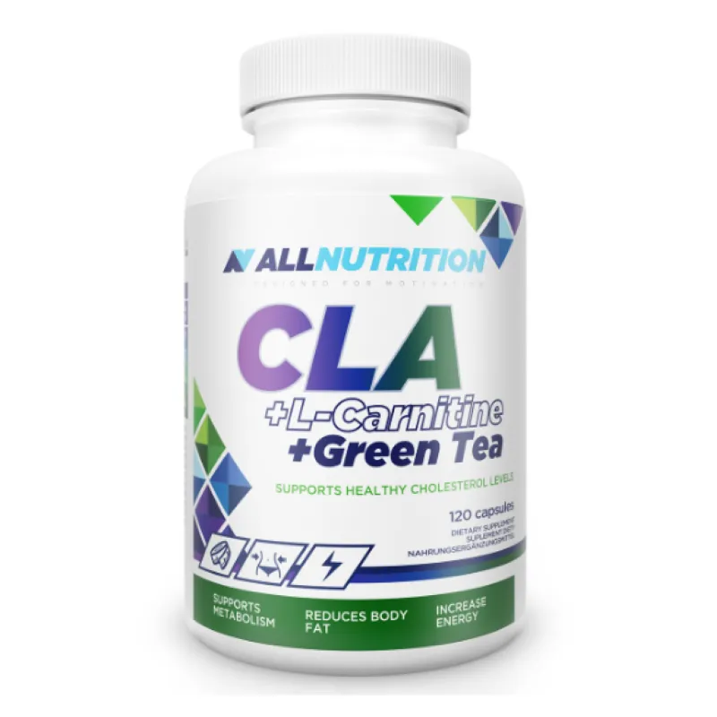 L-карнітин Allnutrition (CLA + L-Carnitine + Green Tea) — 120cap, для контролю ваги