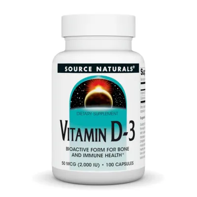 Вітамін D3 2000 IU Source Naturals (Vitamin D-3) — 100 капсул