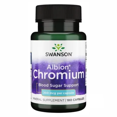 Хром 200мкг Swanson (Chelated Chromium) — 180caps