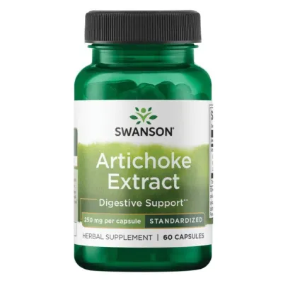 Екстракт артишоку Artichoke Extract Standardized 250 mg — 60 капсул для травлення