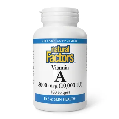 Вітамін A 3000мкг Natural Factors (Vitamin A) — 180 софтгелів