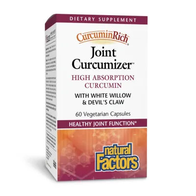 Куркумін Natural Factors (CurcuminRich Joint Curcumizer) — 60 веганських капсул, для суглобів і шкіри