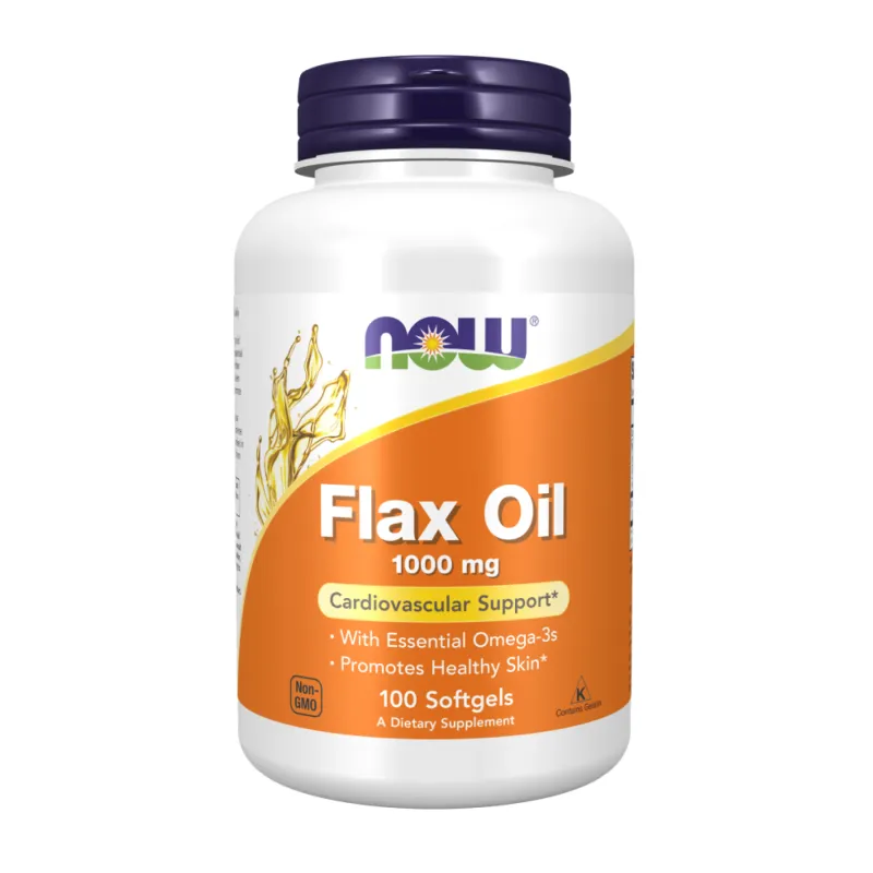 Льняное масло, Flax Oil 1000mg - 100 softgels