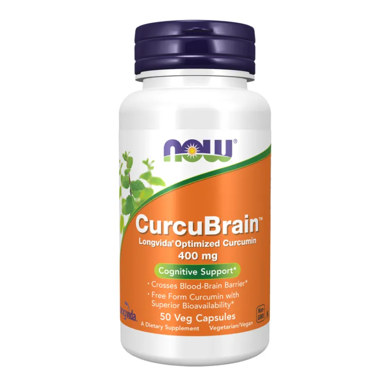 Куркума CurcuBrain 400mg — 50 веганських капсул для суглобів і антиоксидантної підтримки