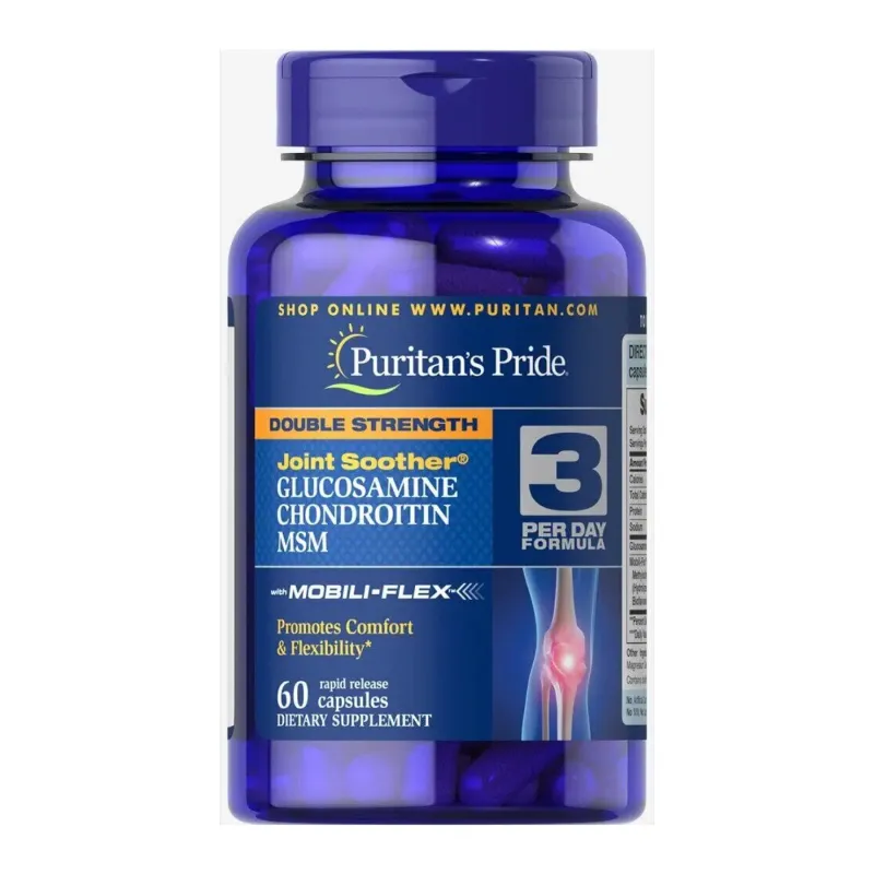 Double Strength Glucosamine, Chondroitin & MSM Joint Soother® - 60 caps