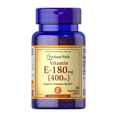 Вітамін E 400 IU Puritans Pride (Vitamin E) — 50 софтгелів