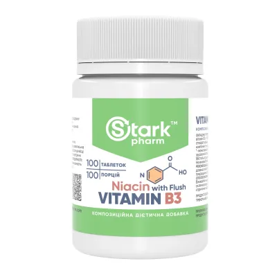 Вітамін B3 Stark Pharm (Vitamin B3 Niacin) — 100 капсул