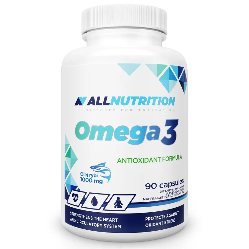 Омега-3 рыбий жир Allnutrition — 90caps, для сердца, мозга и зрения