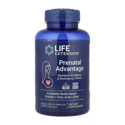 Мультивітамінний комплекс, Prenatal Advantage - 120 easy-to-swallow softgels