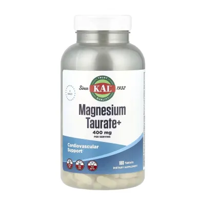 Магній Таурат, Magnesium Taurate 400mg - 180 tabs