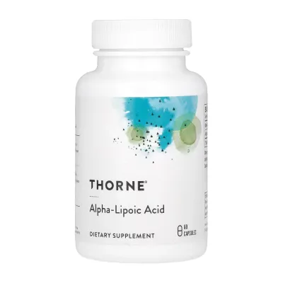 Засіб для метаболізму глюкози Альфа-ліпоєва кислота Thorne (Alpha-Lipoic Acid) — 60 капсул