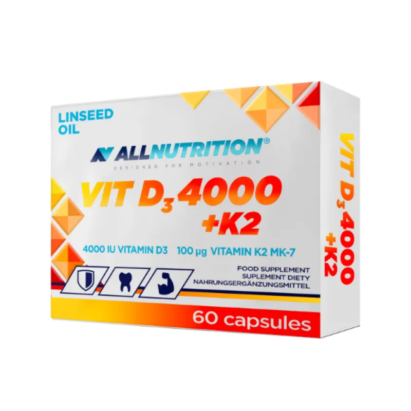 Витамин D3 Allnutrition (Vit D3 4000 + K2) - 60caps