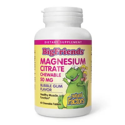 Magnesium Citrate 50mg - 60 tabs Bubble Gum