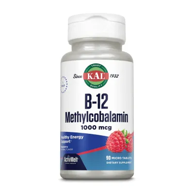B-12 Methylcobalamin 1000 mcg - 90 tabs Raspberry