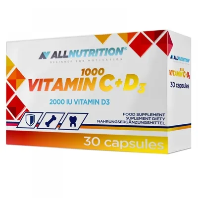Комплекс для иммунитета, Vitamin C + D3 1000 - 30 caps