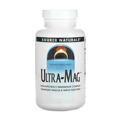Магній Source Naturals (Ultra-Mag) — 30 таблеток, для м’язів і нервової системи