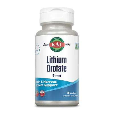 Літію оротат 5 мг KAL (Lithium Orotate) — 60 вегетаріанських капсул