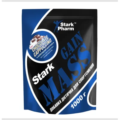 Гейнер, Stark Gain Mass Ostrowia Whey - 1000g Chocolate - Cappuccino