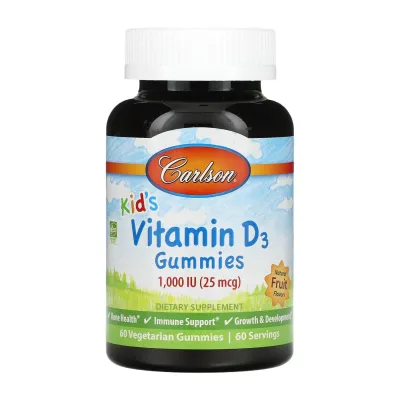 Вітамін D3 Carlson Laboratories (Kids) — 60 gummies