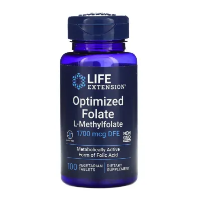 Активный фолат, Optimized Folate 1700 mcg DFE - 100 tabs