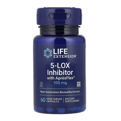 Ингибитор 5-LOX (Босвелия), 5-LOX Inhibitor with AprèsFlex® 100 mg - 60 vcaps