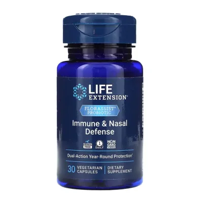 Пробиотик для защиты иммунитета и поддержания носа, FLORASSIST® Probiotic Immune & Nasal Defense - 30 vcaps