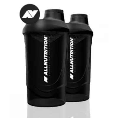 Шейкер Allnutrition (Shaker) - 600 мл, black 2logo