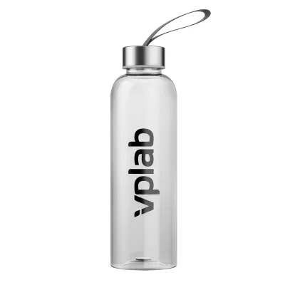 Пляшка VPLab (Plastic bottle black logo) — 580 мл