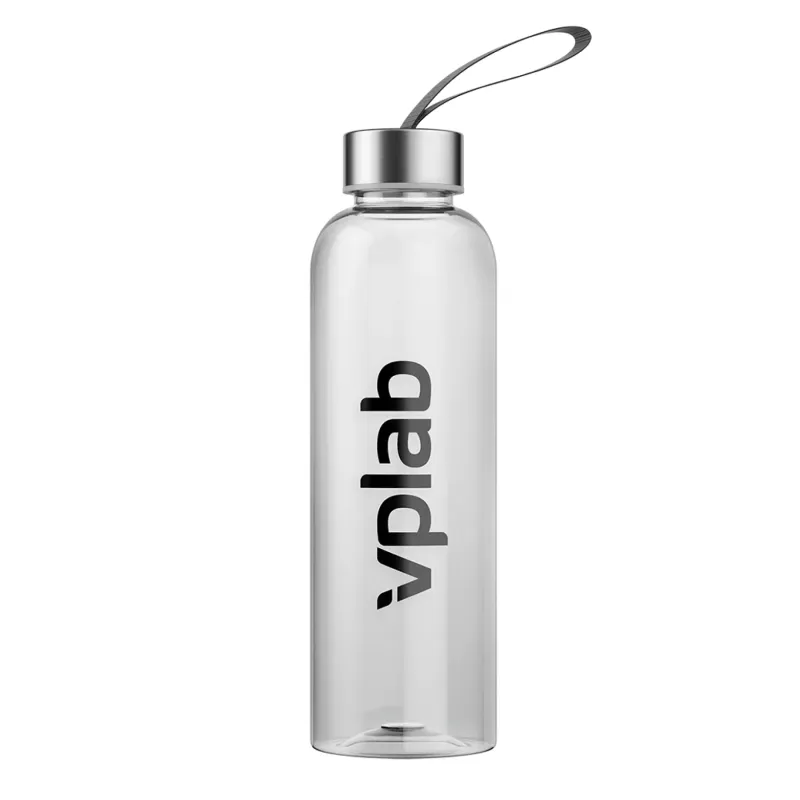 Пляшка VPLab (Plastic bottle black logo) — 580 мл