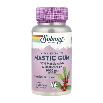 Екстракт мастикової смоли, Mastic Gum Extract 500mg - 45 vcaps