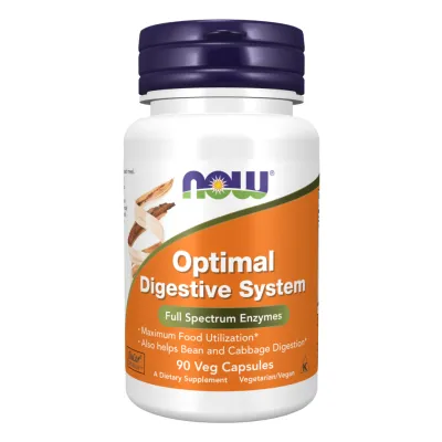 Комплекс рослинних ферментів для травлення NOW Foods (Optimal Digestive System) — 90 вегетаріанських капсул