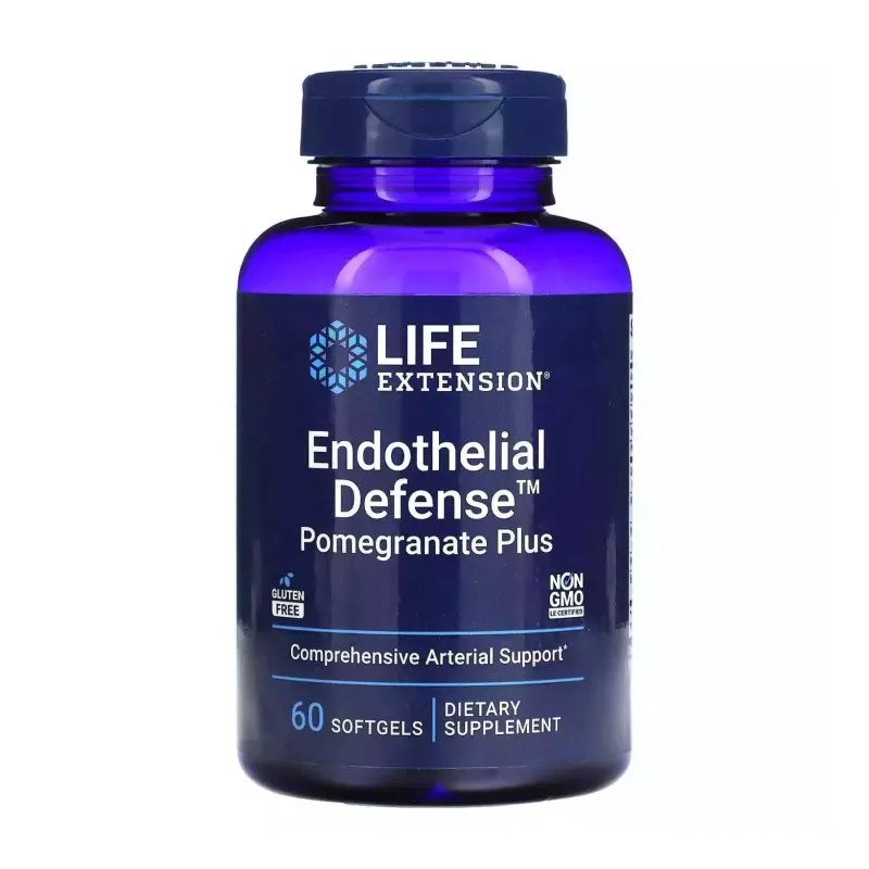 Комплекс для підтримки судин, Endothelial Defense™ Pomegranate Plus - 60 softgels