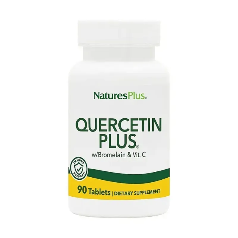 Кверцетин з вітаміном C та бромелаїном, Quercetin + VIT C Bromelain - 90 tabs