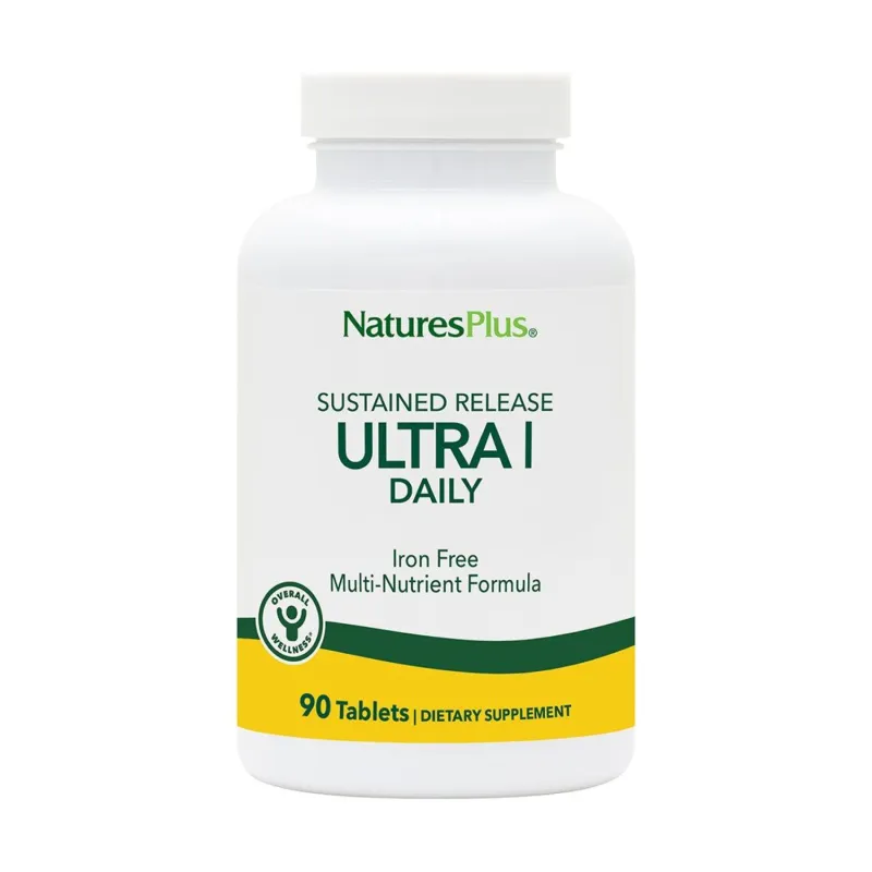 Залізо Nature's Plus (Ultra I Multi Iron-Free) — 90 таблеток