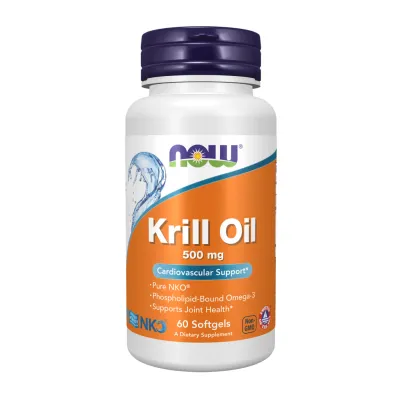 Омега-3 риб’ячий жир 500мг Now Foods (Krill Oil) — 60 софтгелів