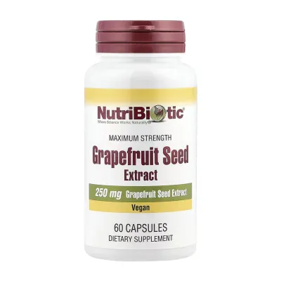 Екстракт насіння грейпфрута 250мг Nutribiotic (Grapefruit Seed Extract) — 60 капсул